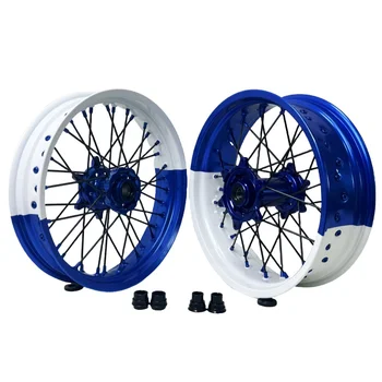 17” wheel set WGT Supermoto 17x17 Wheel Set - Pinned Electric