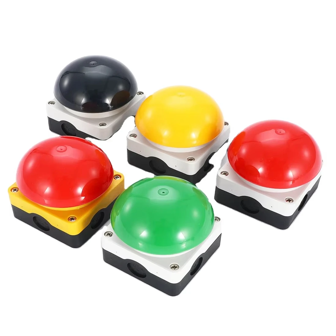 1P65 Mushroom Pushbutton Switches DurableFoot or Palm Activated Weather Resistant and ForIndoor or Outdoor Use