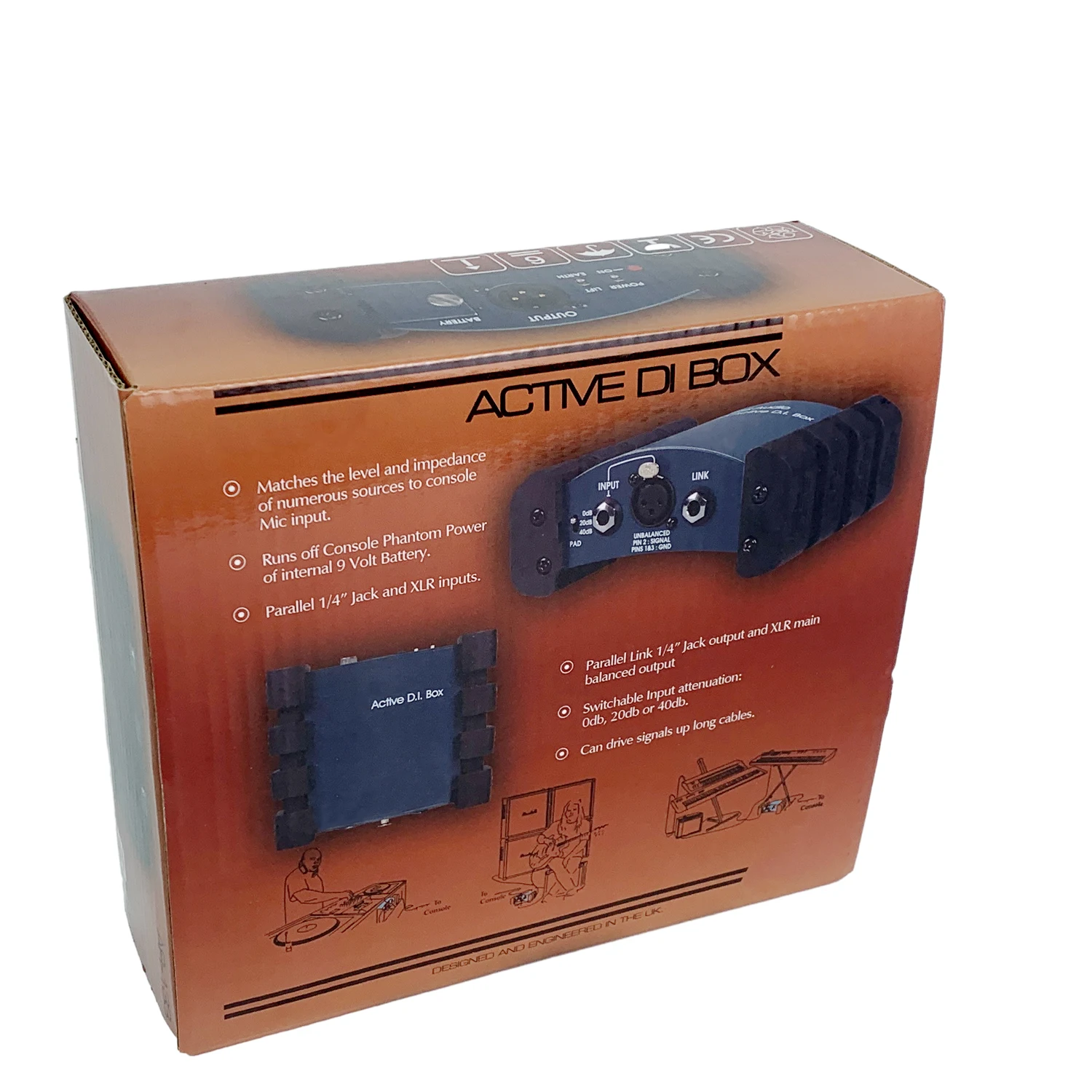 GAZ-133 Active DI Box - Superior Guitar Recording Interface