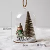 Campana de cristal colgante - Figura de niña