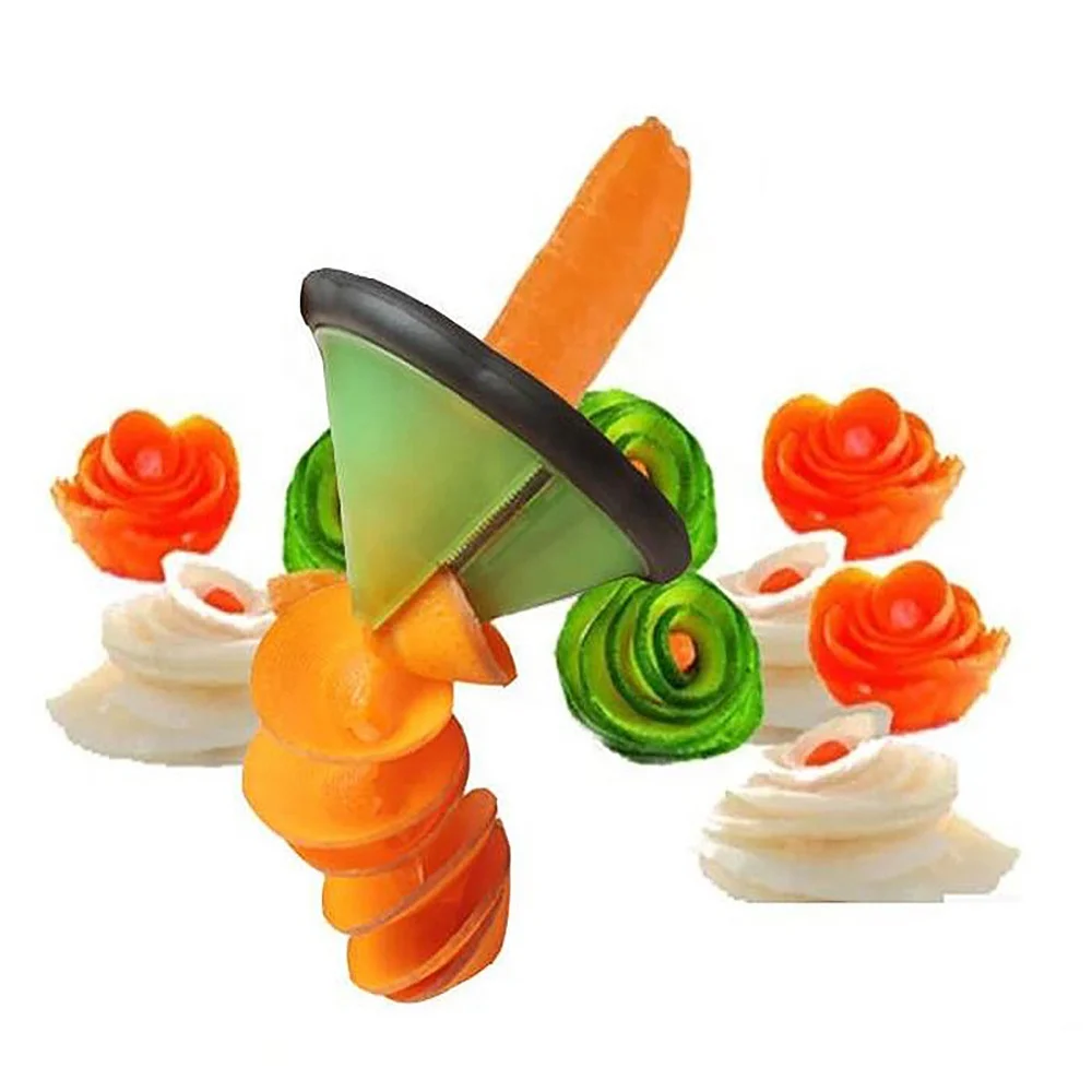 Carrot Cucumber Sharpener Peeler Kitchen Tool Vegetable Fruit Curl Slicer