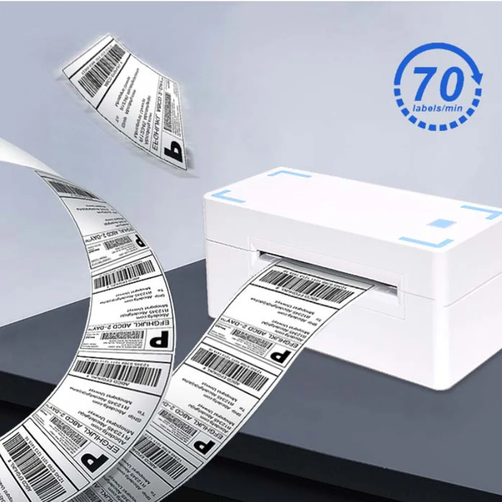 GOOJPRT Thermal Shipping Label Printer Compatible with Phone and Computer Free Software to Edit Barcode Maker