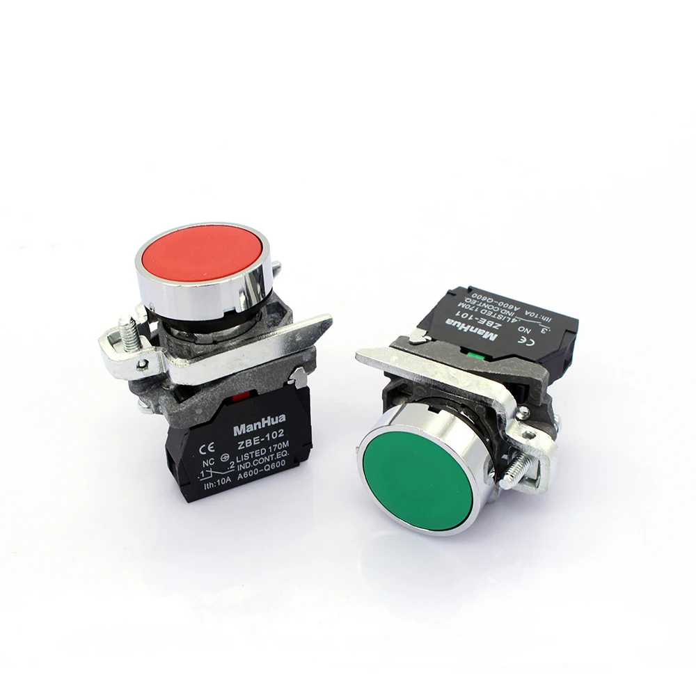 1PC 22MM Metal PUSHBUTTON SWITCH FITS XB4BA31 GREEN 1N/O Momentary 