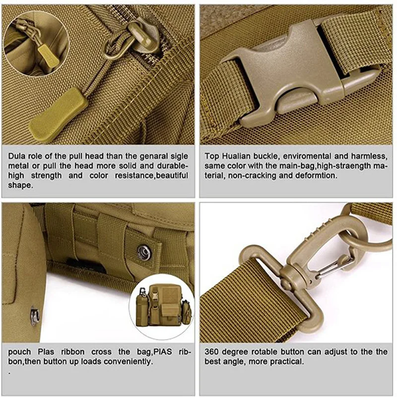 Factory Direct Sales Small Tactical Bag Casual Canvas Tactical Messenger Bag Good Quality Tactical Shoulder Bag