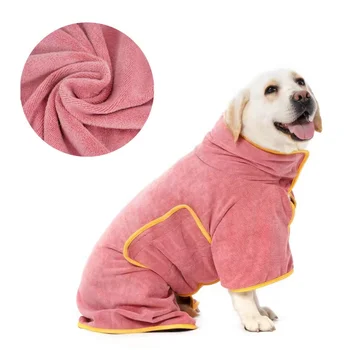 Emili Custom Dog Bathrobe Bamboo Cotton and Spandex for Summer & Winter Large & XL Cute Sport Style for Pets