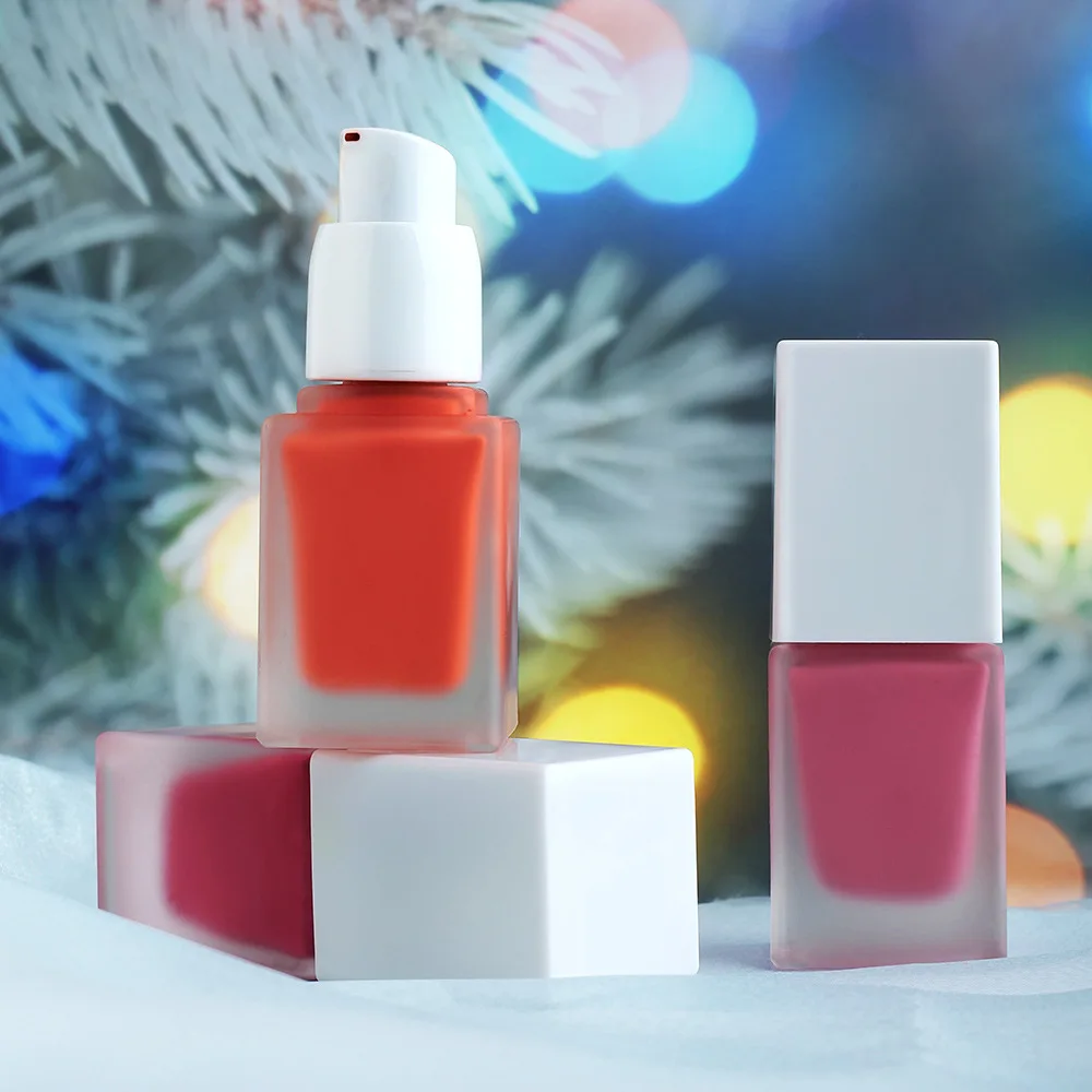 15ml Large Capacity Own Brand Makeup Vegan Cheek Blush Private Label Lip Eye Cheek Tint Cosmetics Blush Waterproof Liquid Blush