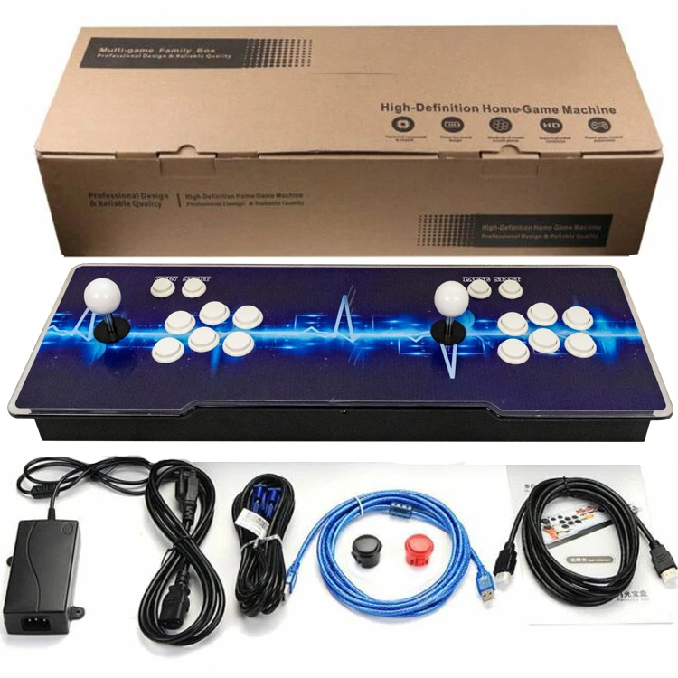 TOJASDN 10000 Games in 1 Arcade Game Console ，Pandora Box 3D Double  Stick，WiFi Function to Add More Games，Retro Game Machine for PC & Projector  