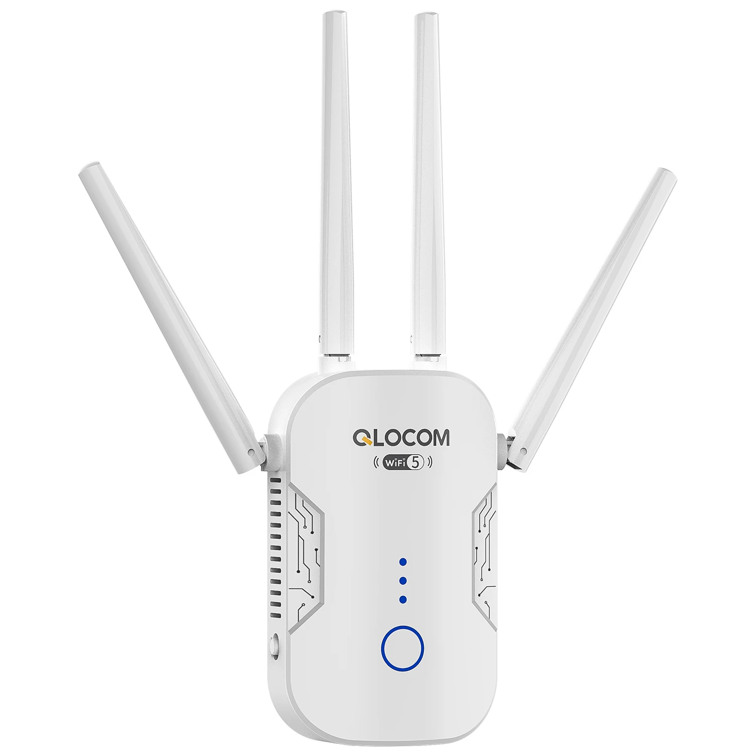 QLOCOM Fabricante Precio barato WiFi inalámbrico Repetidor Wi-fi Range  Extender 1200Mbps Señal más barato Repetidor/Router/AP