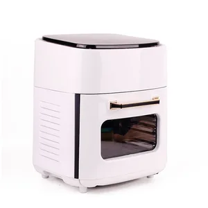 Hot Sale 1400W 12-15L Large Capacity New Food Grade Plastic Anti-hot Shell Glass Window Electric Air Fryer Oven Home Appliancece