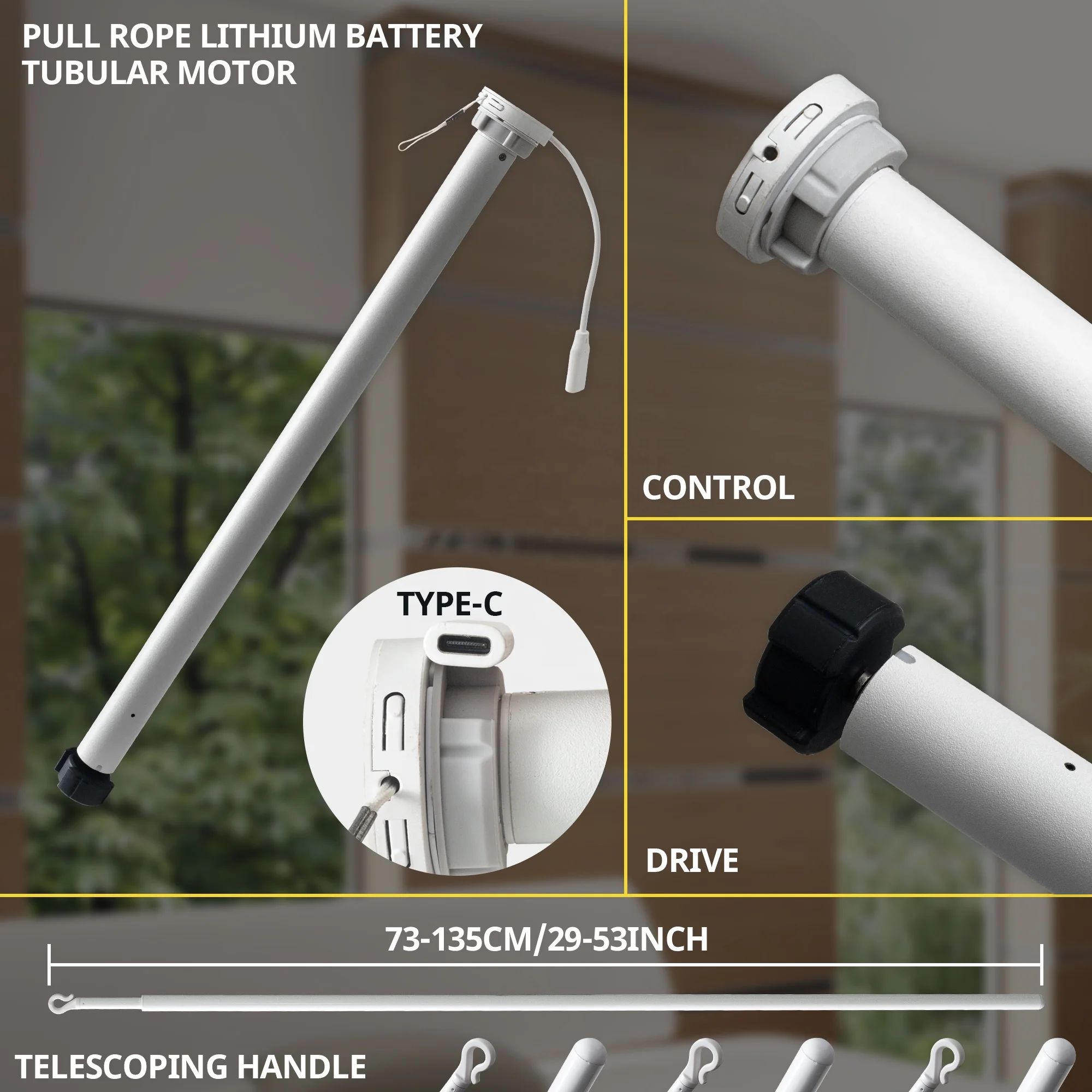 Fast Delivery 38mm Smart Tubular Motors Factory Electric Roller Blind Matter Tubular Motor