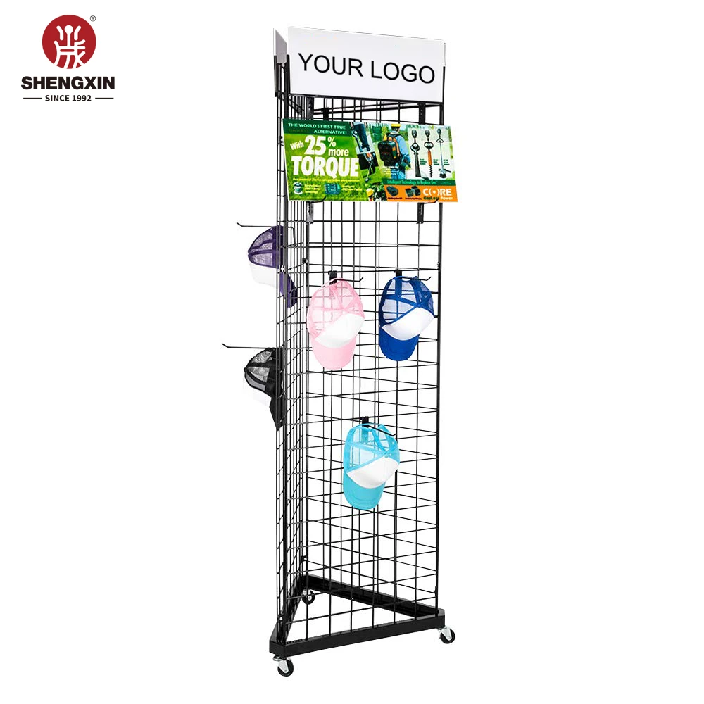 Factory Customized Gridwall Panel Display Stand Wall Organizer Grid Wall Panels Retail Display Rack Craft Show Wire Grid Wall