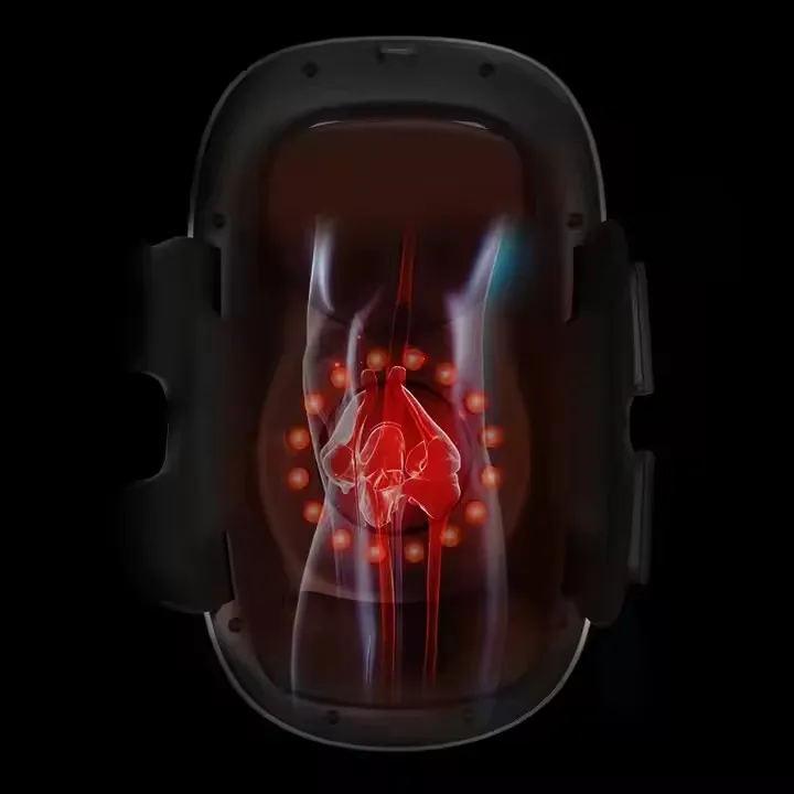 Portable Smart Cordless Physiotherapy Relaxing Heated Vibration Hot Compress Knee Massager Pain Relief with Heat