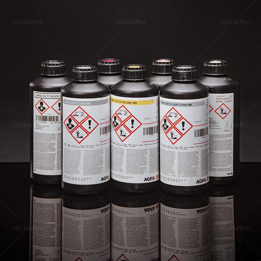 AGFA Soft Magenta UV LED Printing Ink for Toshiba Ricoh Gen5 Epson Konica KM1024 508GS Printhead Print Head Printer