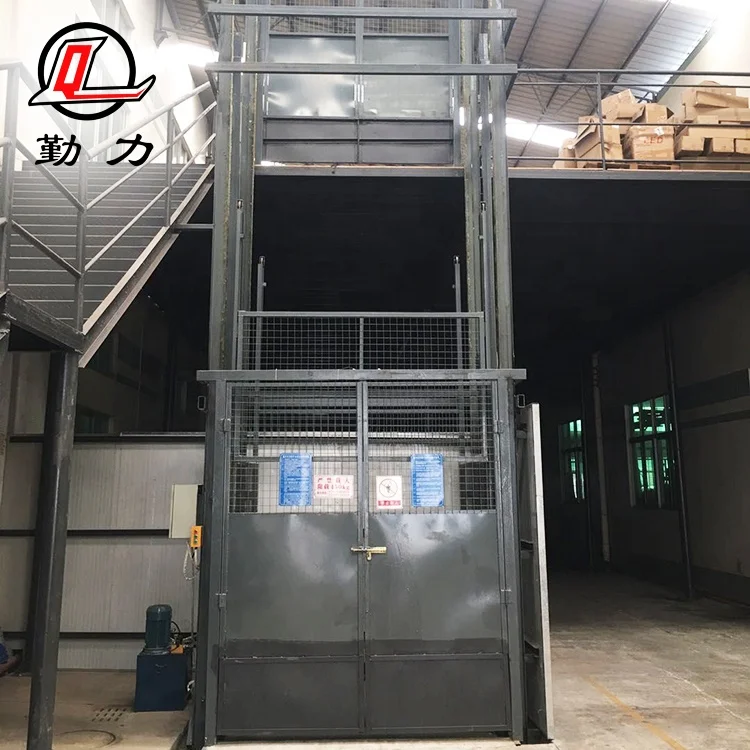 First Class Quality Goods Elevator Platform Industrial Hydraulic Vertical Guide Rail Cargo Lift with Customized Service