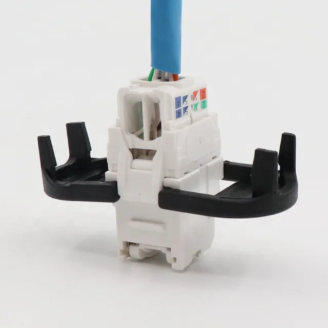 new type 3m Type utp rj45 toolless cat6 keystone jack 180 degree