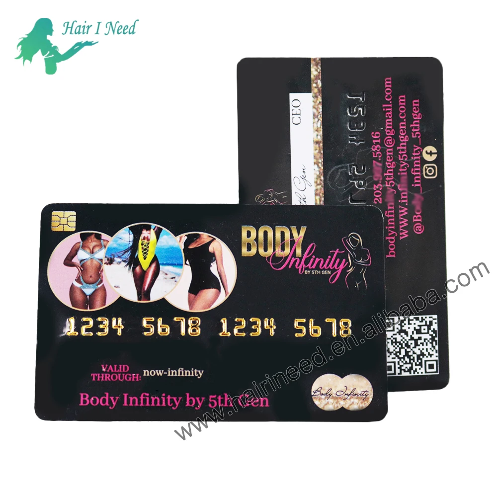 PVC Personalized Business Cards Print Custom Plastic Loyalty Membership Gift PVC Magnetic VIP Thank You Foil Stamp Credit Card