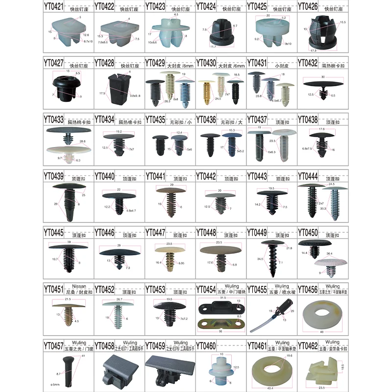 High Quality Universal Auto Clips Wide Range Christmas Tree Car Fasteners New Condition Automotive Parts