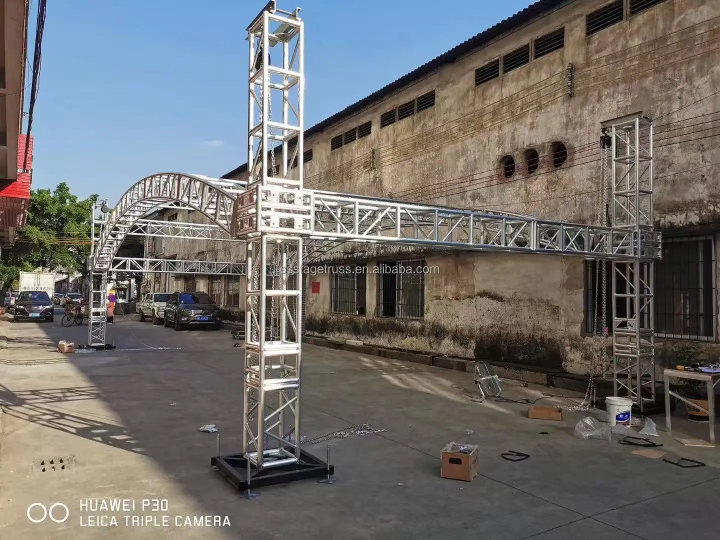 product 300x300 aluminum hinge for bolt truss lifting system outdoor events tower lift stage lighting truss accessory794-2