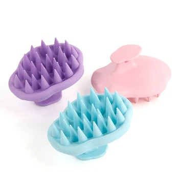 Multi-color Portable Massage head Pet massage High Quality Washing Silicone Hair Brush A Bath Brush for SHANGZHIYI
