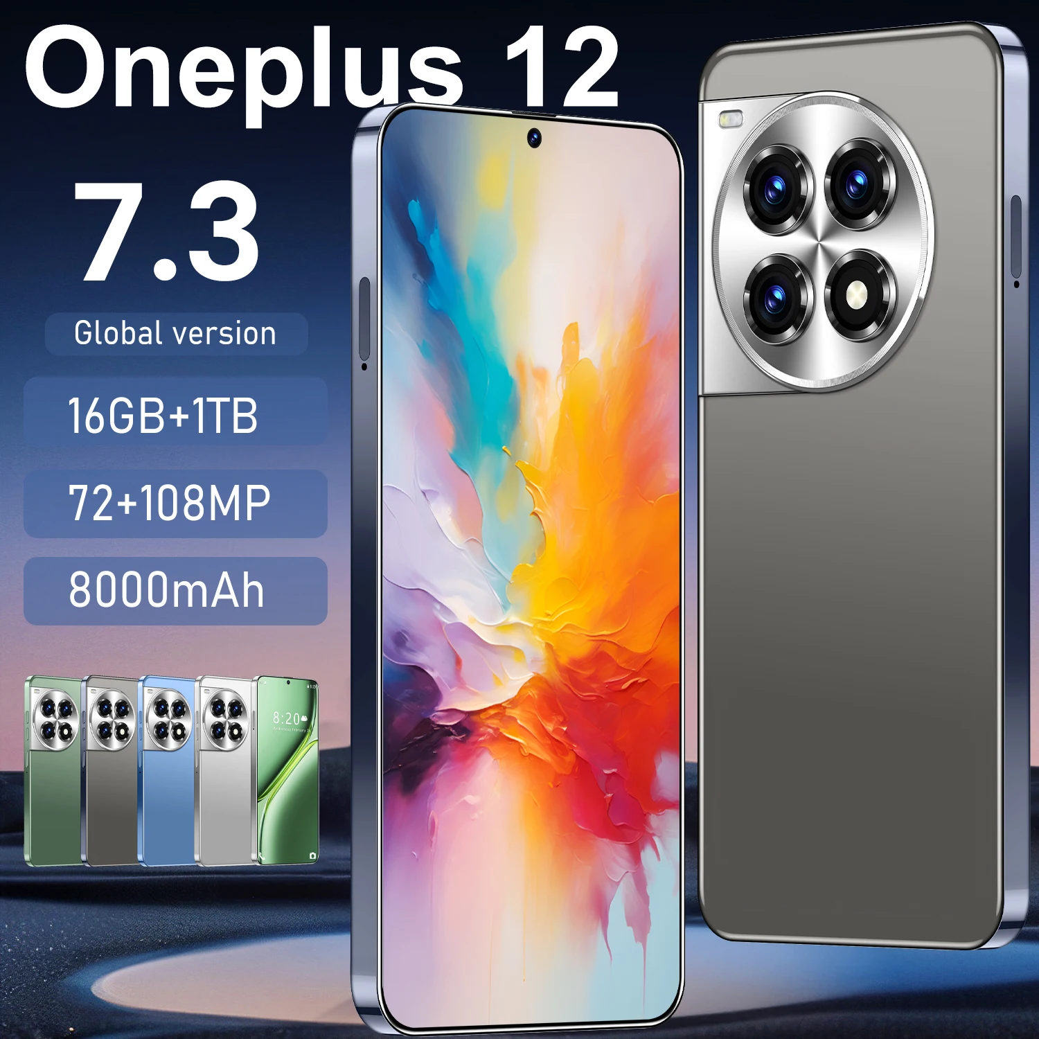 High-quality New Oneplus 12 Smartphone - 16GB RAM, 1TB Storage