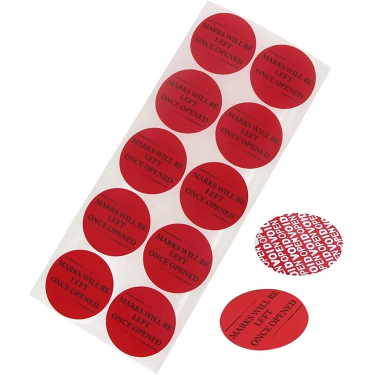 1000 Etiquetas De Seguridad 50 X 100 Personalizada Garantía