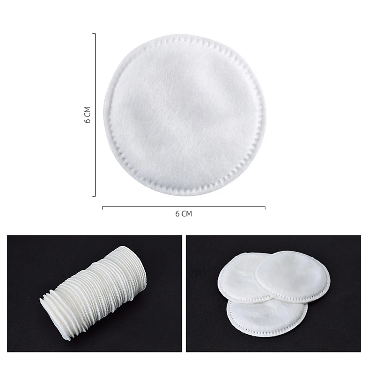 Disposable Makeup Round Pads Remove Cotton Pads Facial Rounds 80 Sheets