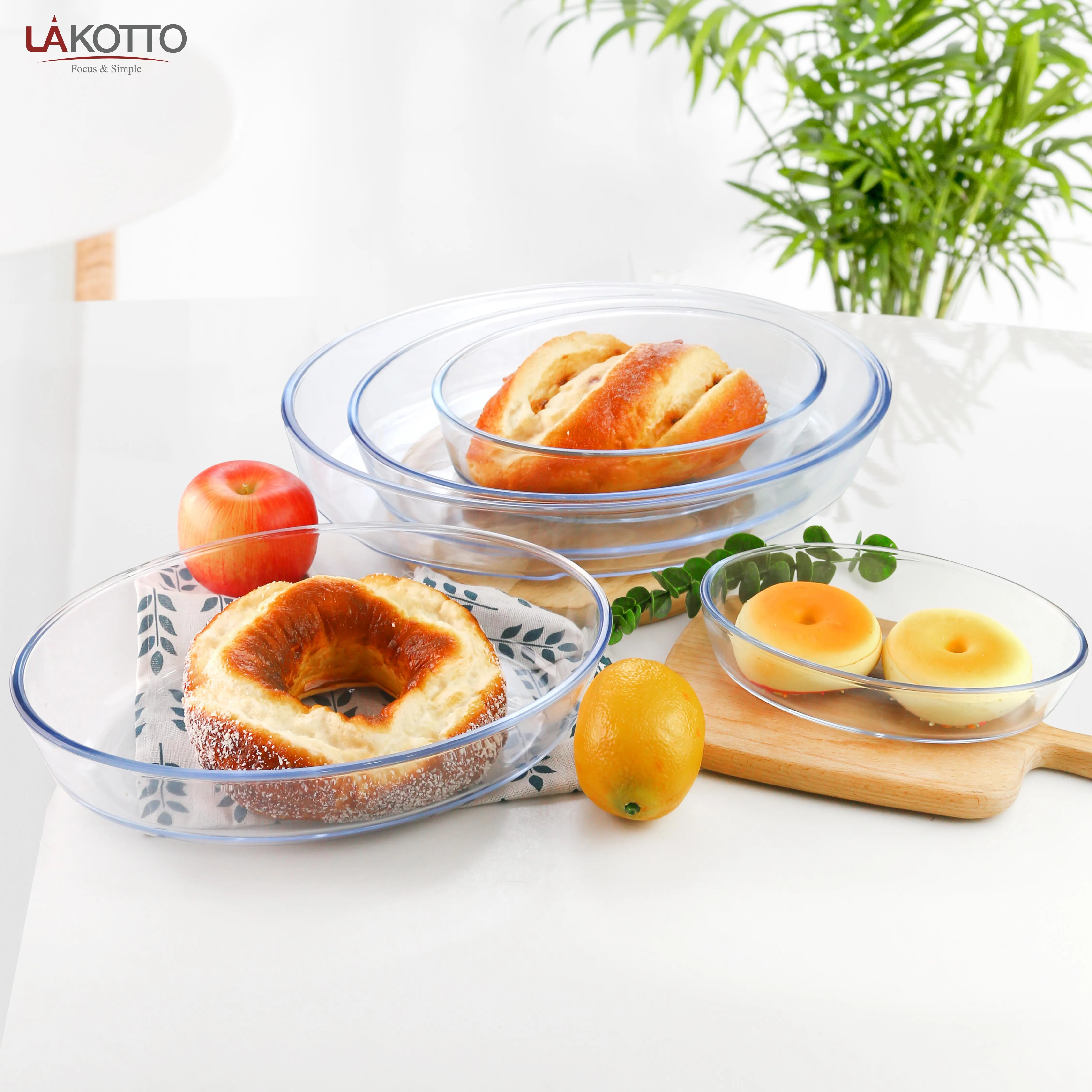 LAKOTTO Glass Bakeware Durable, Sustainable, and Versatile