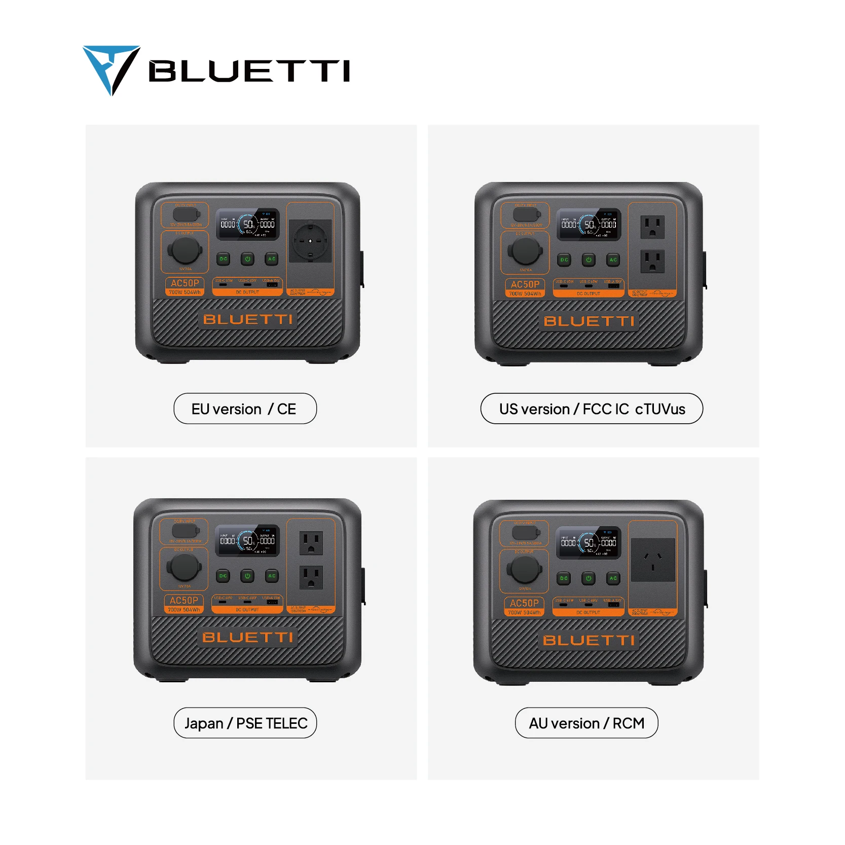 BLUETTI Easy Carry 700W Equipped with AC/DC USB Ports Wireless Charge Solar Panel Charging Portable Lithium Power Station