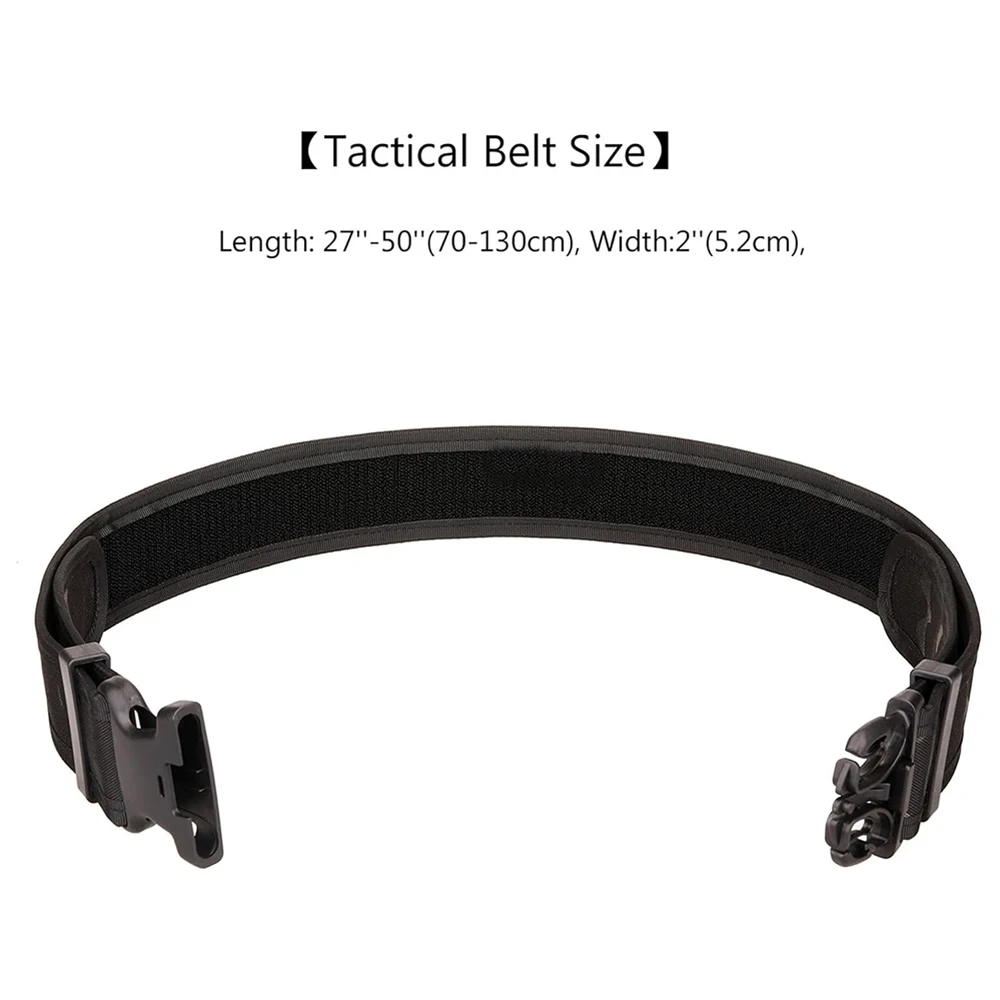 Wear-resistant Lightweight Nylon Adjustable Quick Release Wear-Resistant Men Tactical Belt Heavy Duty Work Belt