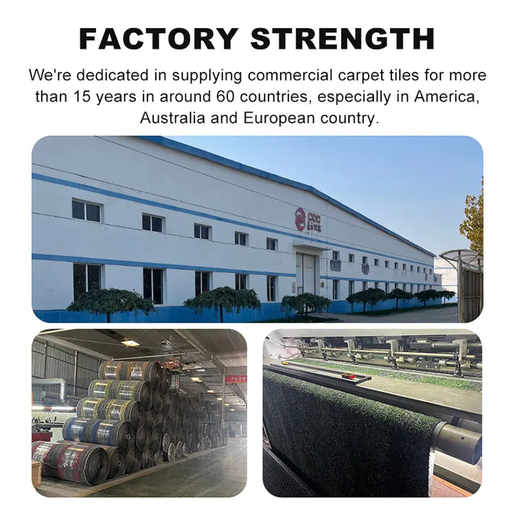 Modular High Density Nylon Fireproof Commercial Carpet Tiles