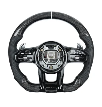 Custom Car Steering Wheel Fit For Mercedes-benz W204 W205 W211 Amg Gle Cla A C E G Class Carbon Fiber Steering Wheel -