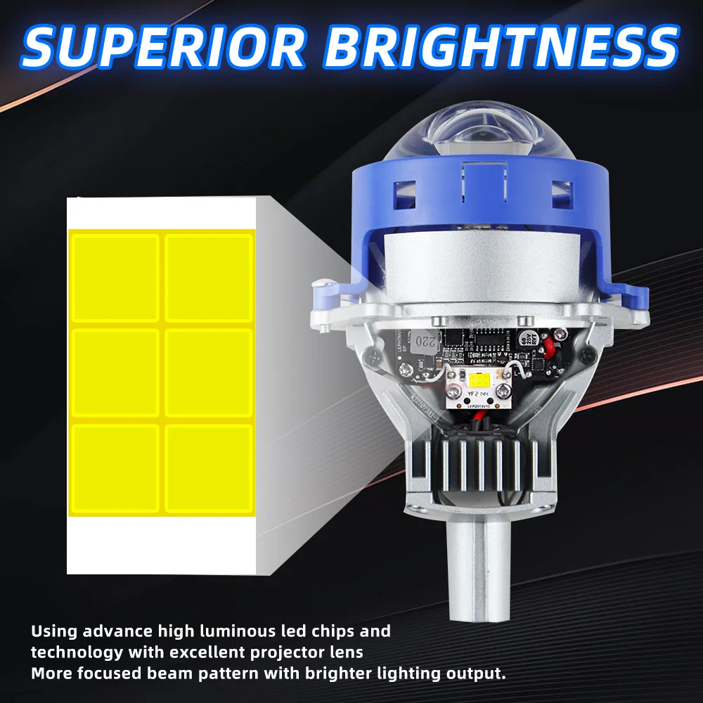 2023 Carolyn New Lossless Laser Projector Lens 3inch Super Bright Bi Led Laser Headlight Buy