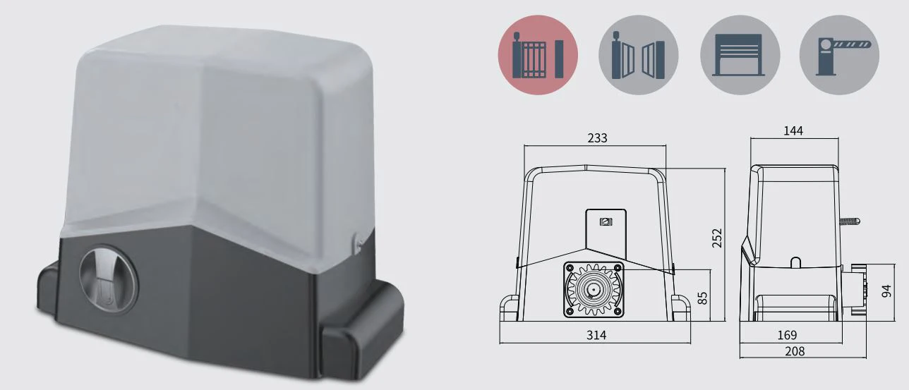 Manufacturer Sliding Gate Motor Automatic Gate Opener With AC Motor for 1000kg Gate