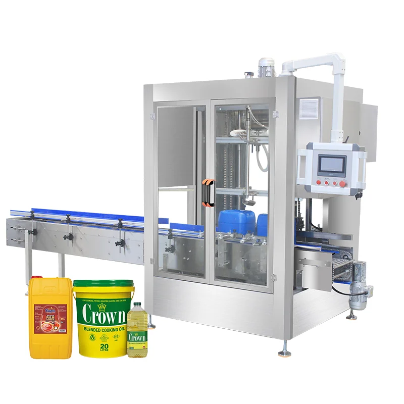 4 Caput 6 Caput Automatic 1-5L Car Oil Motor Oleum Lubricant Oleum Liquid Implens Capping Machine