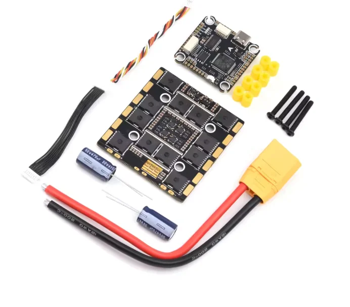 F7 F722飞行控制器FC 3-8S Lipo 5V / 9V BEC 100A 4in1 blheli_s ESC堆栈，用于RC 13英寸15英寸FPV赛车自由式无人机