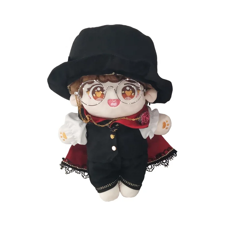 Rongtuo OEM ODM Service Custom Stuffed Plush Doll 20cm Soft Cotton Plush Doll