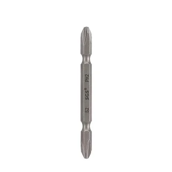 MOYOTEC Factory Direct Strong Magnetic PH2 Phillips Industrial Screwdriver Bits-Double-Head Steel Sa