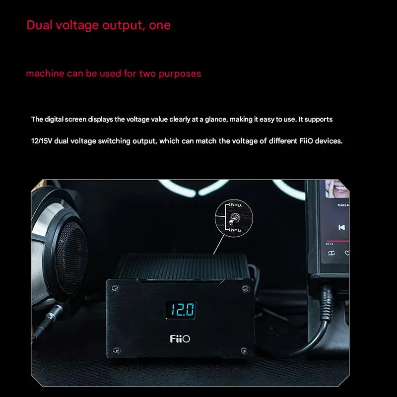 FiiO PL50 USB DAC Amplifier with Metal Linear Power Supply - Low