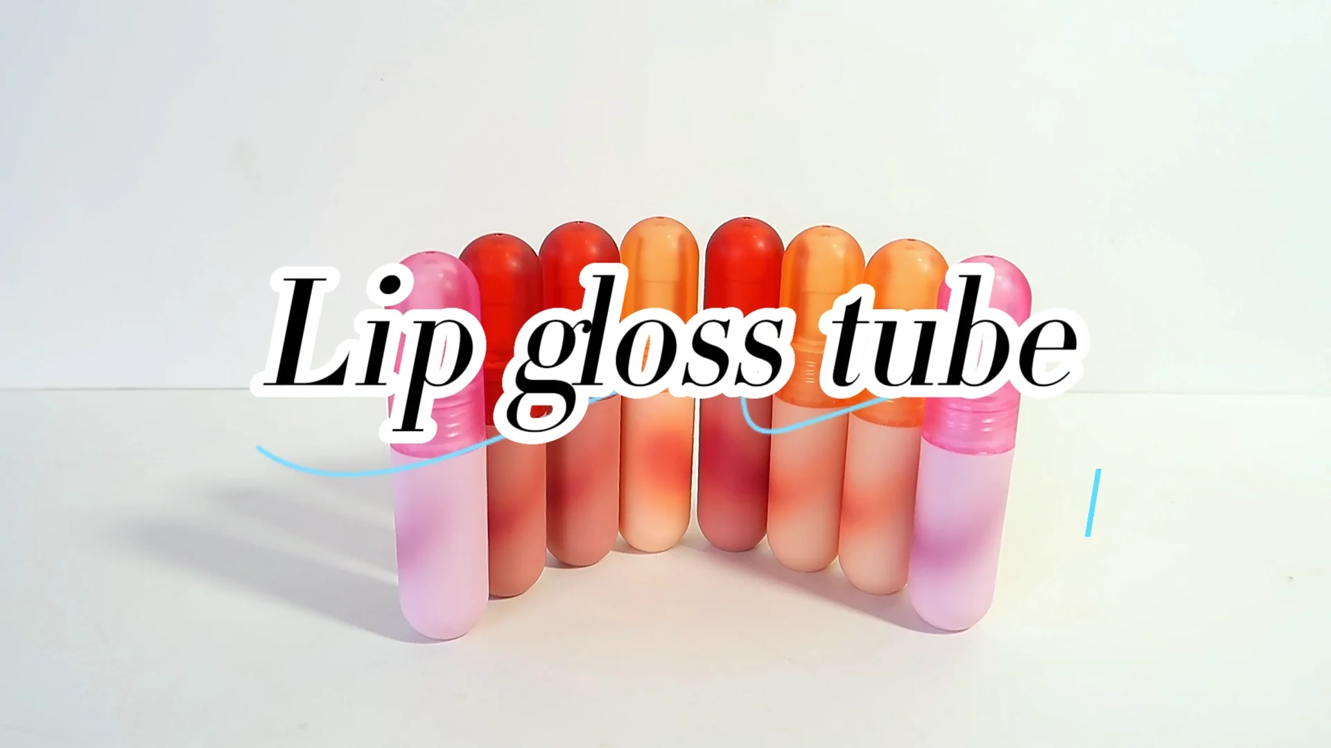 Cute 3ml Custom Capsule Pink Lip Gloss Tube Mini Small Lipgloss Tube