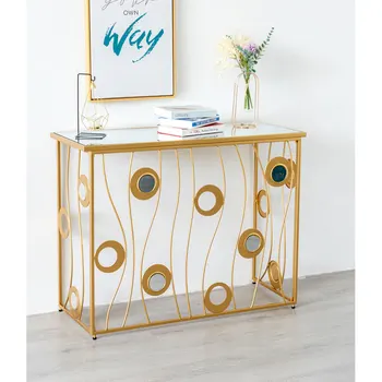 Modern Luxury Hallway Table Mesas De Entrance Home Furniture Metal Frame Console Table With