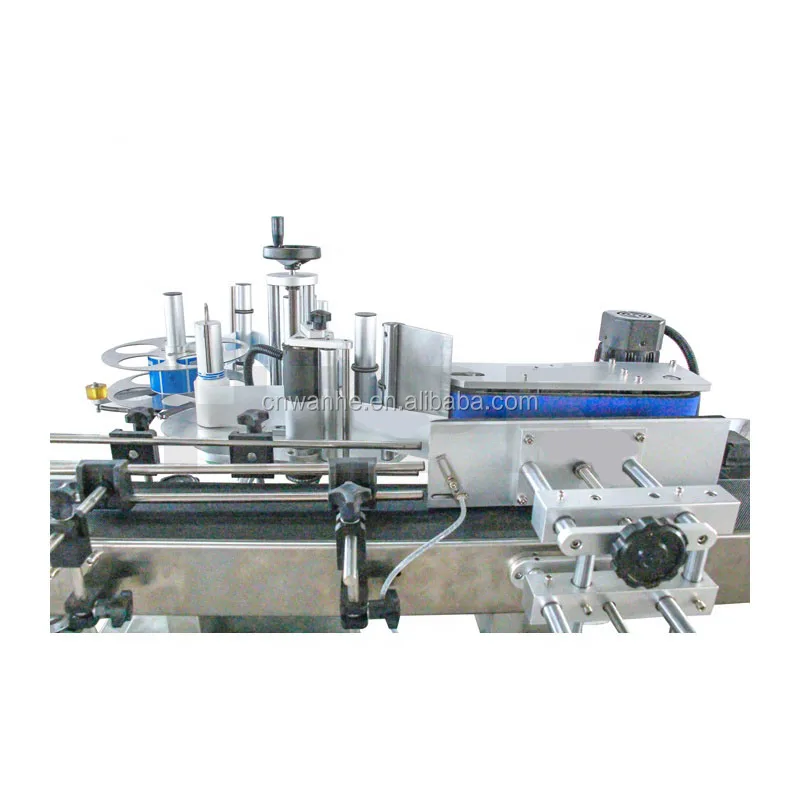 Wanhe Automatic Double Side Labeling Machine, Labeling Machine Round Bottles ,sticker Labeling Machine with Date Print