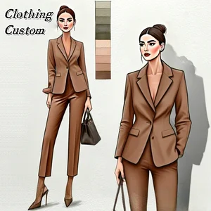 Clothing Manufacturers Women's Blazers Suit Skirt High Quality Garment Factory ODM OEM Supplier Apparel Custom Logo