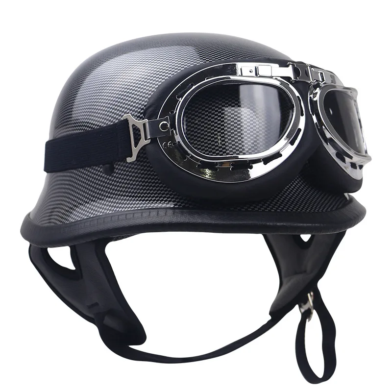 DOT Approved 3XL Plus Size Motorcycle Half Face Helmets