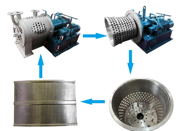 Horizontal Pusher Centrifuges Machine for Salt Making Processing Refining Plant