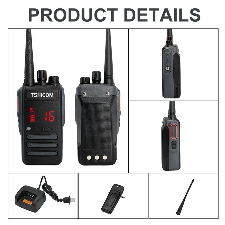 High Quality Vhf Uhf Long Range Handheld Portable Two Way Radio Walkie
