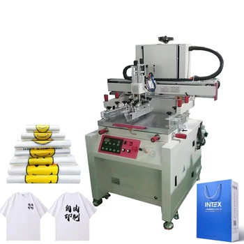 screen printer flat printing single color machine easy print on bags,paper and t-shirt vertical automate screen printing machine