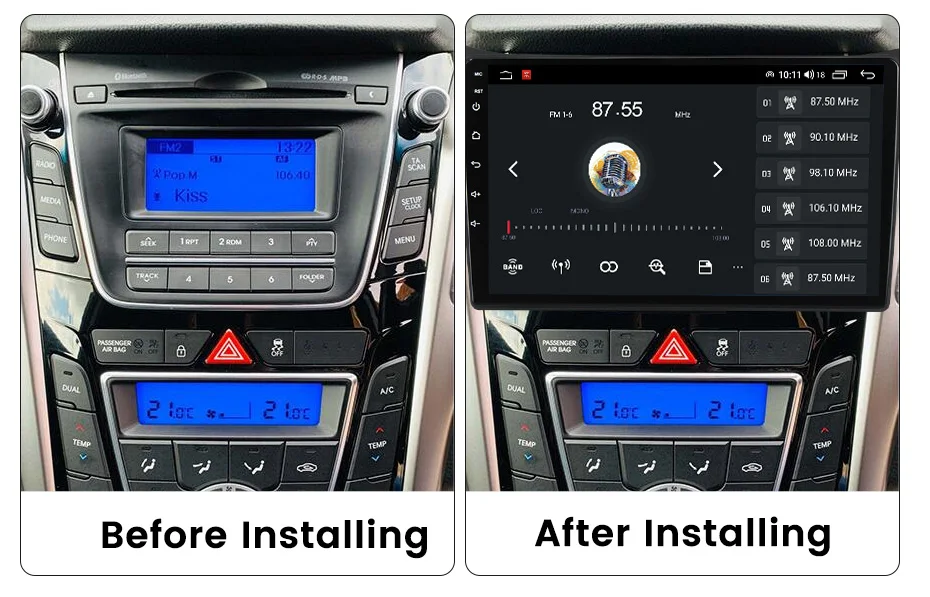 MEKEDE Android Car Stereo IPS QLED DSP 9 Inch Car Audio System  for Hyundai I30 2011-2017 with GPS Car Gps System for Mg6