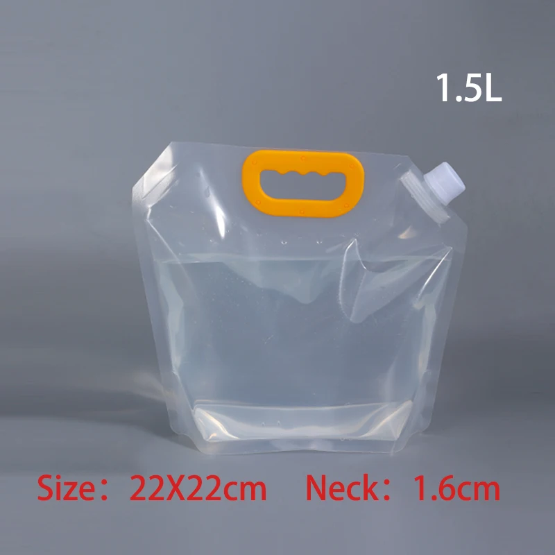 5 Liter Gallon Storage Foldable Portable Hiking Ldpe Drinking Containers Packaging Spout Pouch