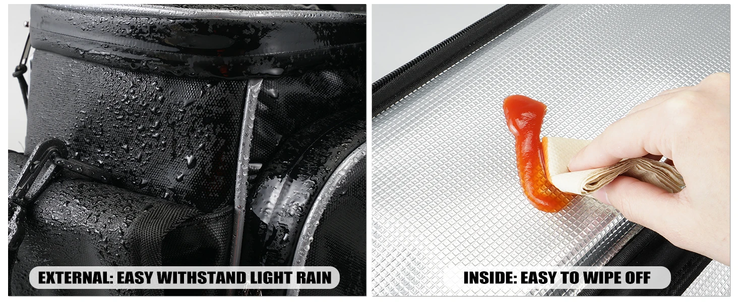 Nicecnc Motorcycle Hard Saddlebag Cooler Insulated Leakproof Saddle Bag