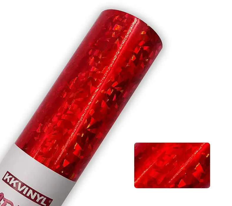 Pvc 12" X 12" Permanent Holographic Adhesive Vinyl Roll